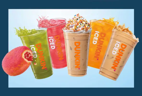 Dunkinovo nové letní menu obsahuje 2 kávy s koblihovou příchutí, nový osvěžovač a slaný zábal