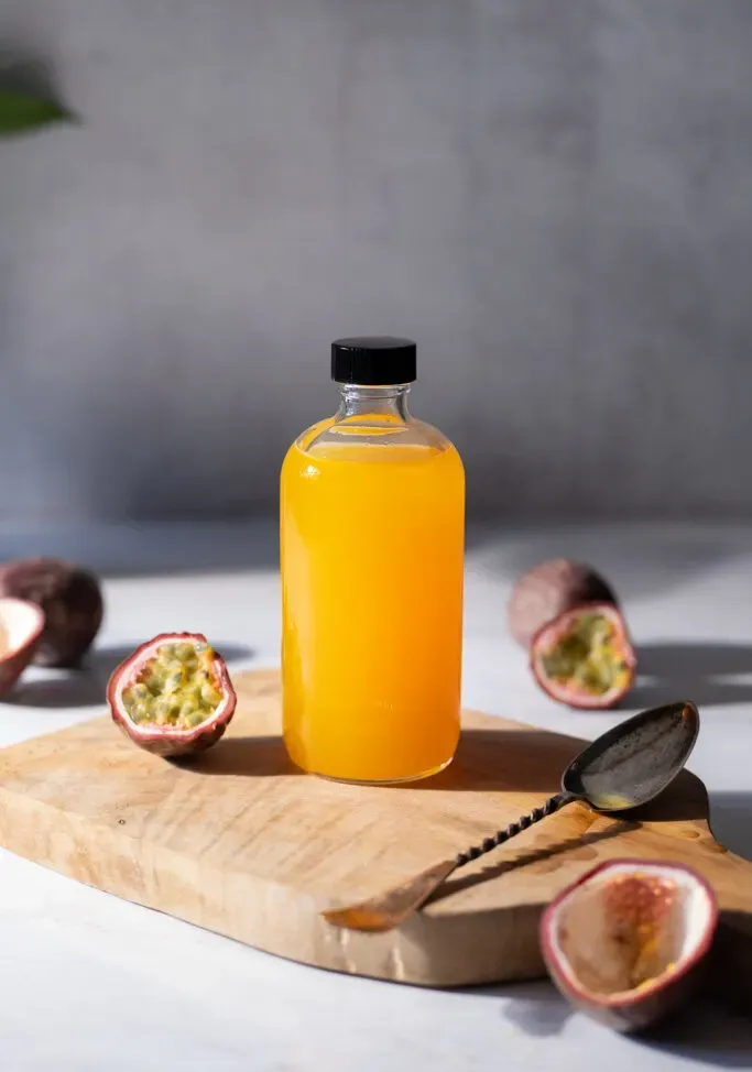 Recept na jednoduchý sirup z mučenky