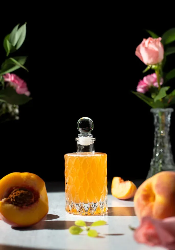 쉬운 신선한 복숭아 시럽 레시피' title=