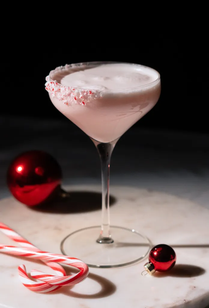 Rezept für Zuckerstangen-Martini
