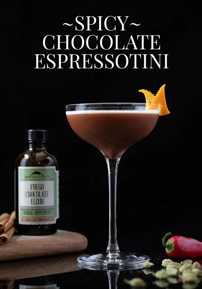 Fuego Chocolate Espresso Martini - קוקטייל אדפטוגני