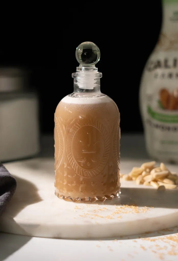 Recept na rýchly orgeatový sirup s mandľovým mliekom