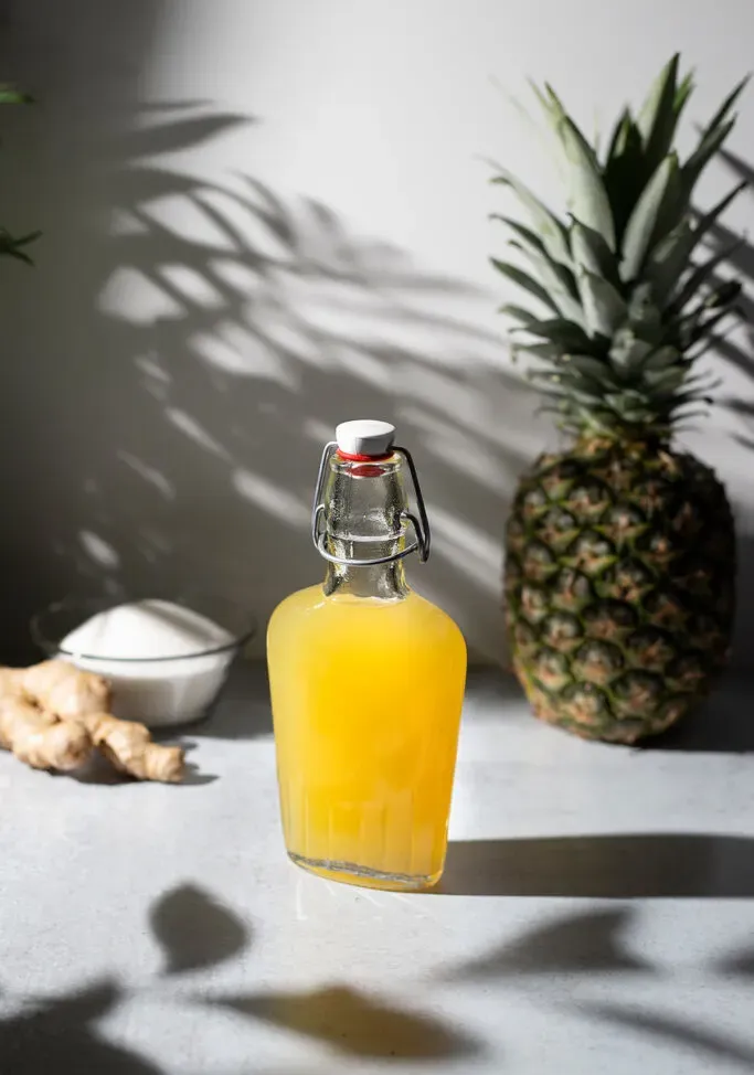 Einfacher Ananas-Ingwer-Sirup' title=
