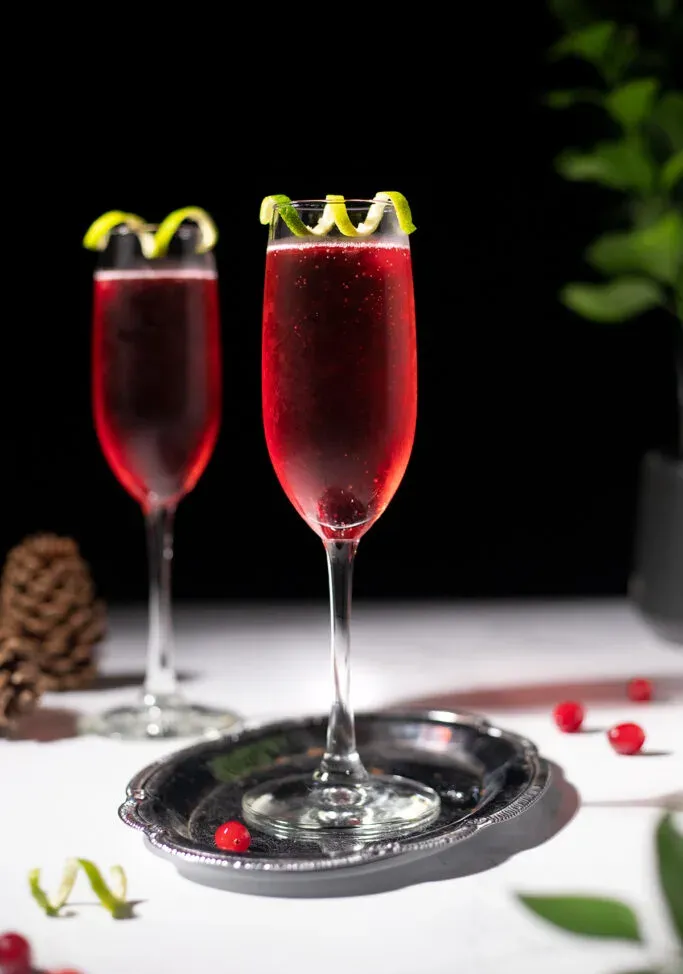 Cranberry-Weihnachtsmorgen-Mimosen