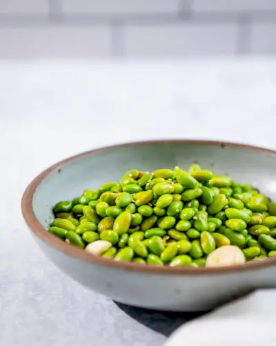 Receita de edamame com casca