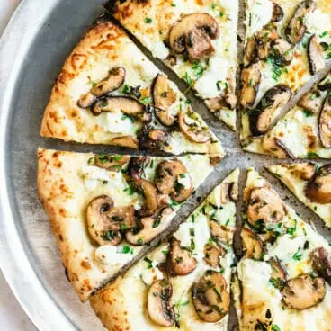 Pizza de cogumelos