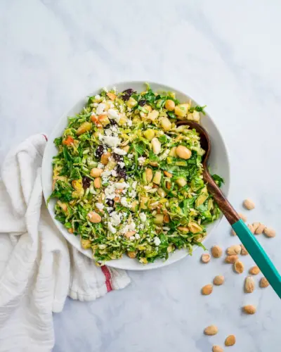 Salada de couve de Bruxelas