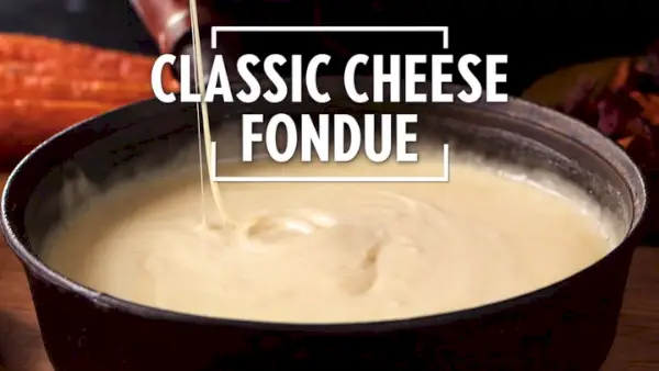 Fondue clásica de queso suizo