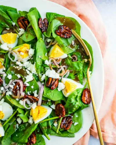 Ensalada perfecta de espinacas