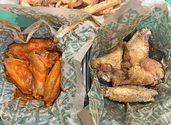 Original Hot and Lemon Pepper wings at Wingstop