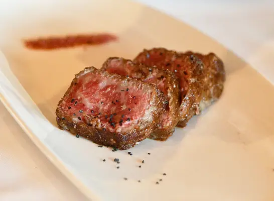 Japanese A5 wagyu at Del Frisco