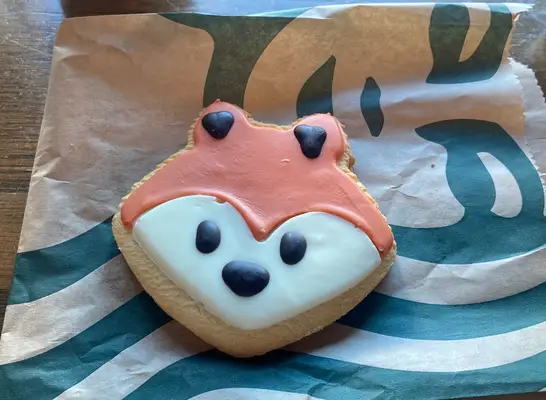 starbucks fox cookie