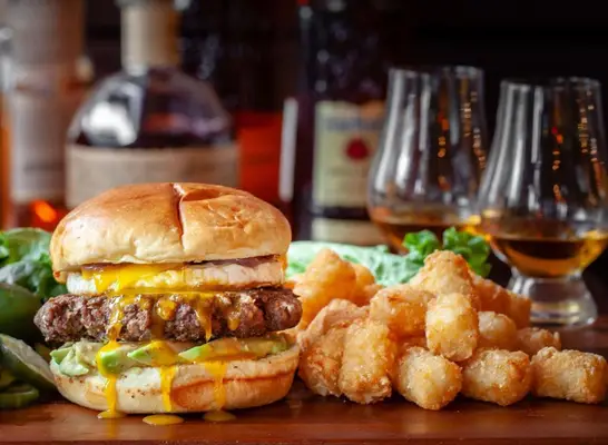 beer bourbon burger