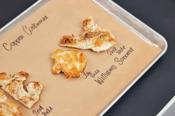 Hühnchen, zubereitet im Williams Sonoma Thermo-Clad Copper 10-teiligen Kochgeschirrset