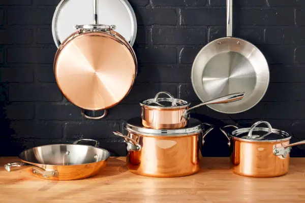 Das Williams Sonoma Thermo-Clad Copper 10-teiliges Kochgeschirrset