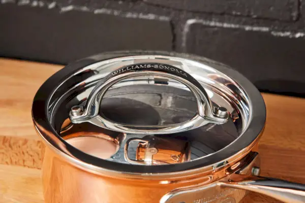 Das Williams Sonoma Thermo-Clad Copper 10-teilige Kochgeschirrset mit Topfdeckel